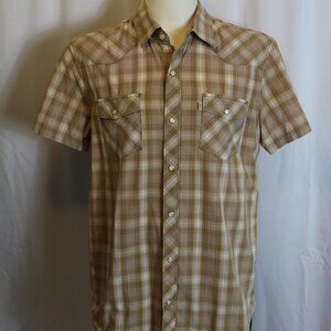 Levi's Modern Fit Button-down Plaid T-Shirt Men's Large